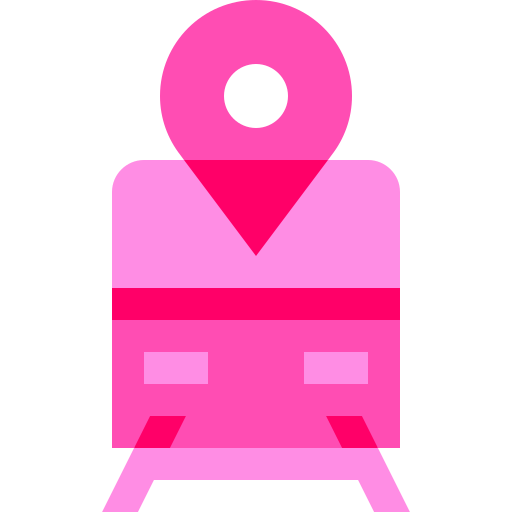 Train station Basic Sheer Flat icon