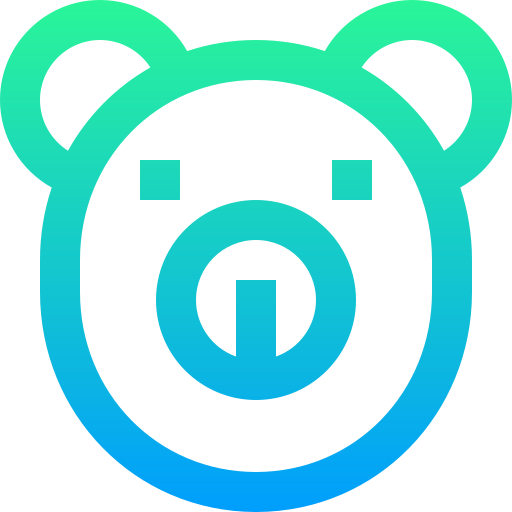 Polar Bear Super Basic Straight Gradient icon