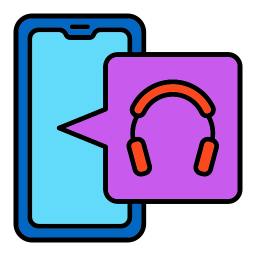 Écouteurs Generic Outline Color Icône