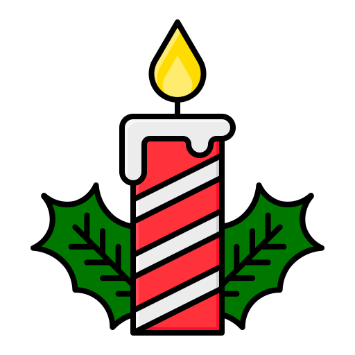 Christmas candle Generic Outline Color icon