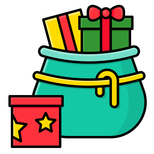 クリスマスバッグ Generic Outline Color icon