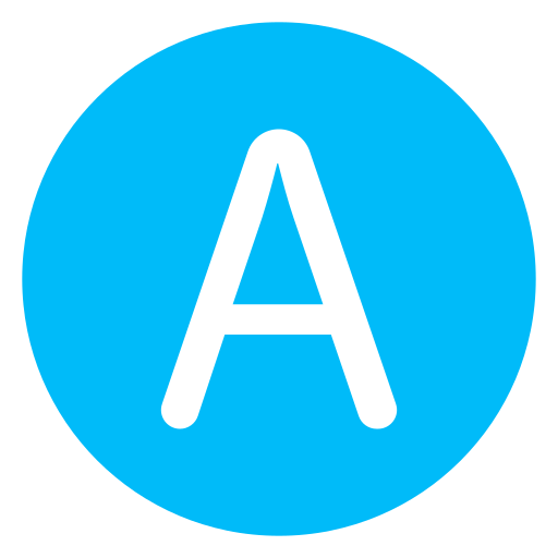 Letter A Generic Mixed icon