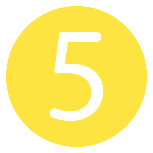Number 5 Generic Mixed icon