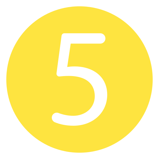 número 5 Generic Mixed icono