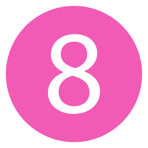 숫자 8 Generic Mixed icon