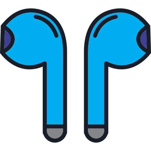 Earbuds Generic Outline Color icon