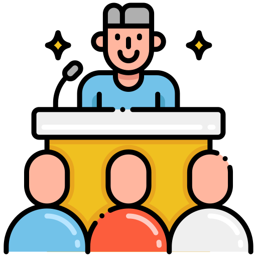 public speaking Generic Outline Color icono