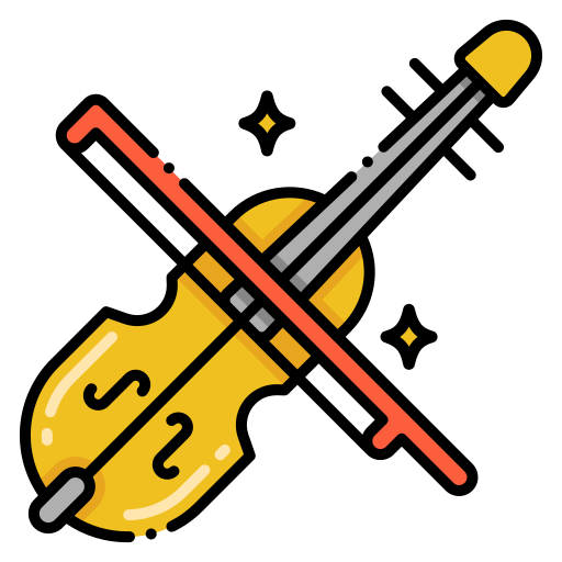 バイオリン Generic Outline Color icon
