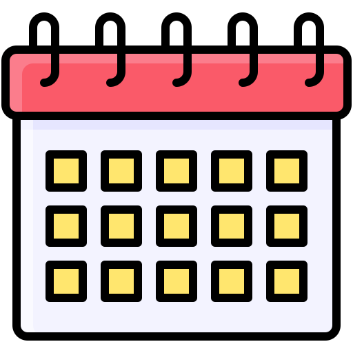 カレンダー Generic Outline Color icon