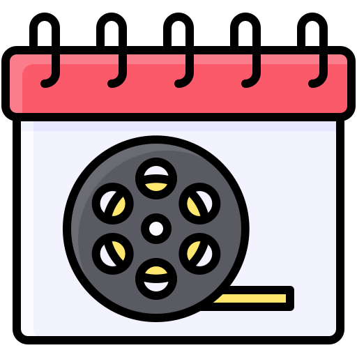 Movie reel Generic Outline Color icon