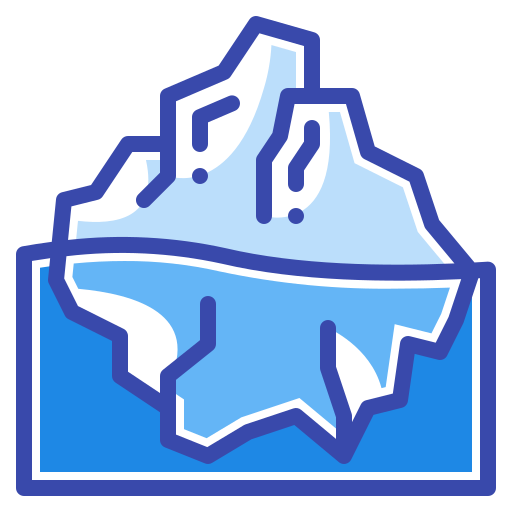 iceberg Generic Blue Ícone