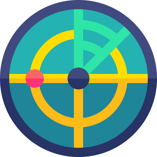 Radar Basic Straight Flat icon