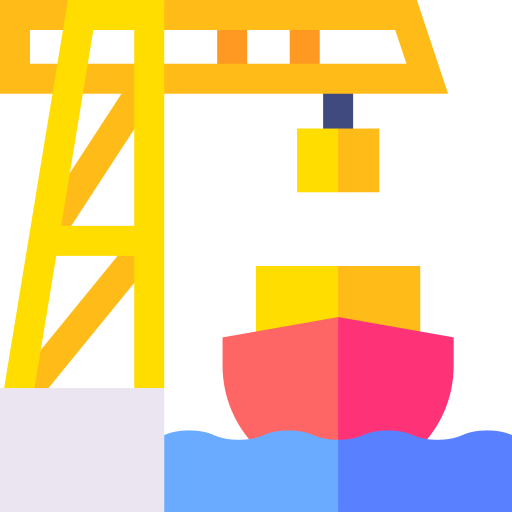 crane Basic Straight Flat icon