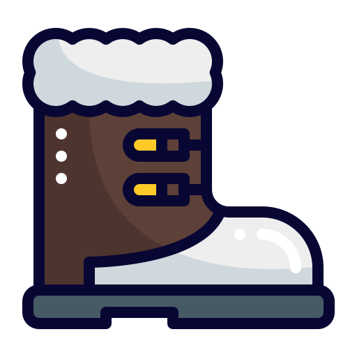 buty śnieżne Generic Outline Color ikona