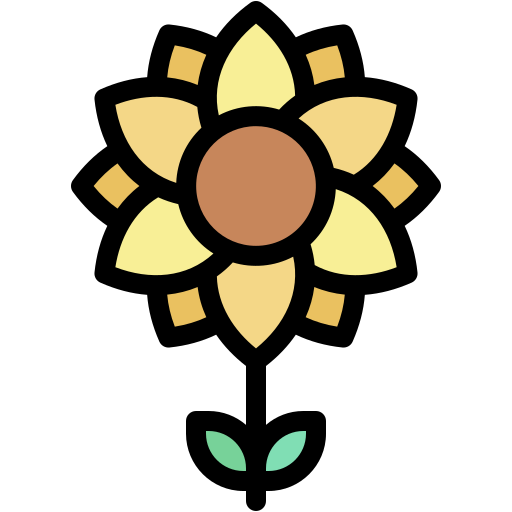 słonecznik Generic Outline Color ikona