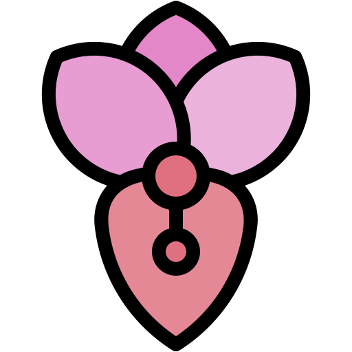 orchidea Generic Outline Color icona