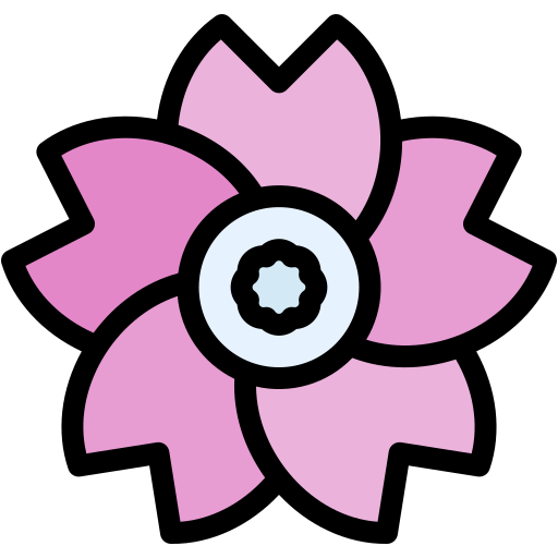 fiore di ciliegio Generic Outline Color icona
