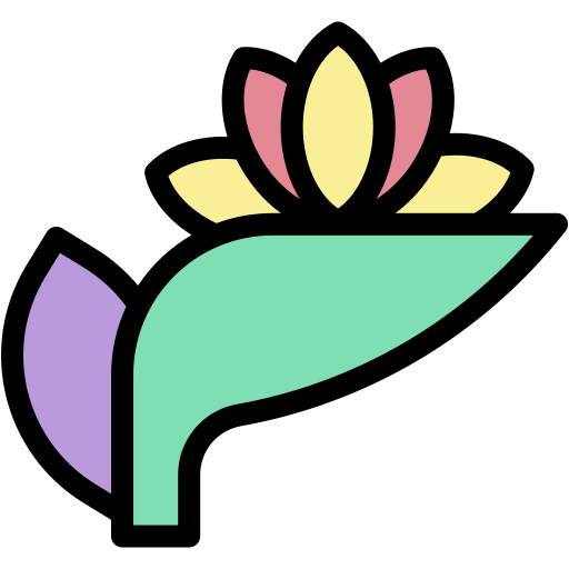 Bird of Paradise Generic Outline Color icon