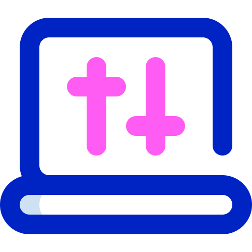 laptop Super Basic Orbit Color icoon