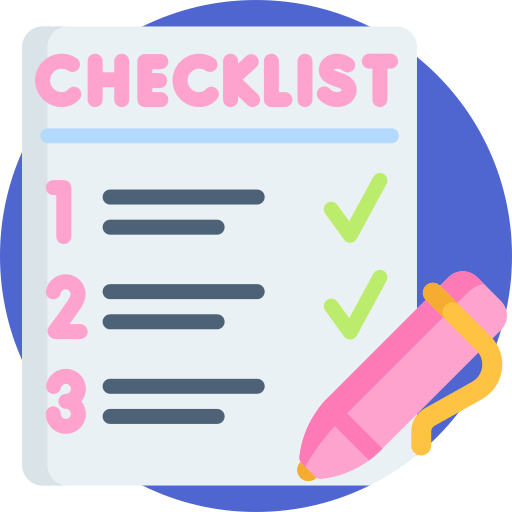 Checklist Detailed Flat Circular Flat icon