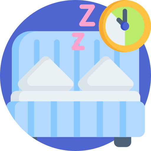 gezonde slaap Detailed Flat Circular Flat icoon