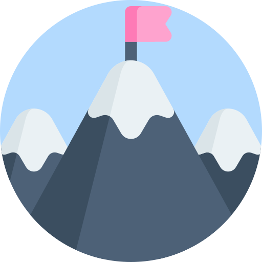 Conquering peaks Detailed Flat Circular Flat icon