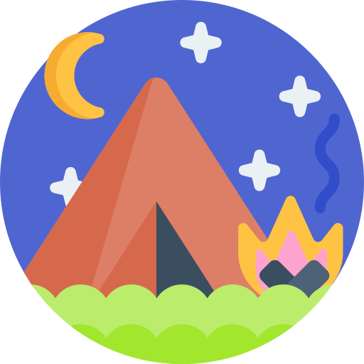 camping Detailed Flat Circular Flat icon