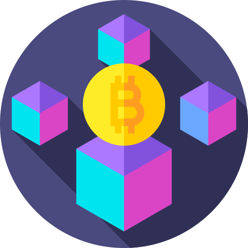 blockchain Flat Circular Flat icon