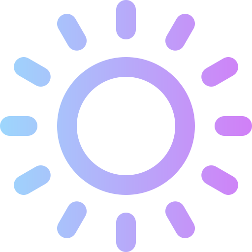 Sun Super Basic Rounded Gradient icon