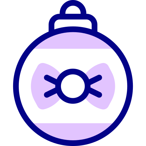 Christmas ball Detailed Mixed Lineal color icon