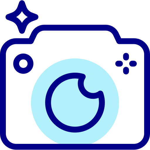 fotocamera Detailed Mixed Lineal color icona