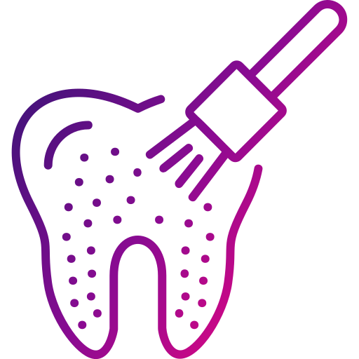 pulizia dei denti Generic Gradient icona