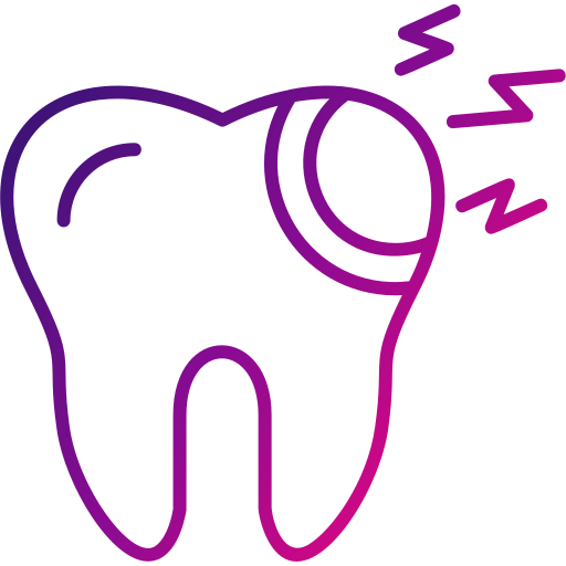 Сломанный зуб Generic Gradient иконка