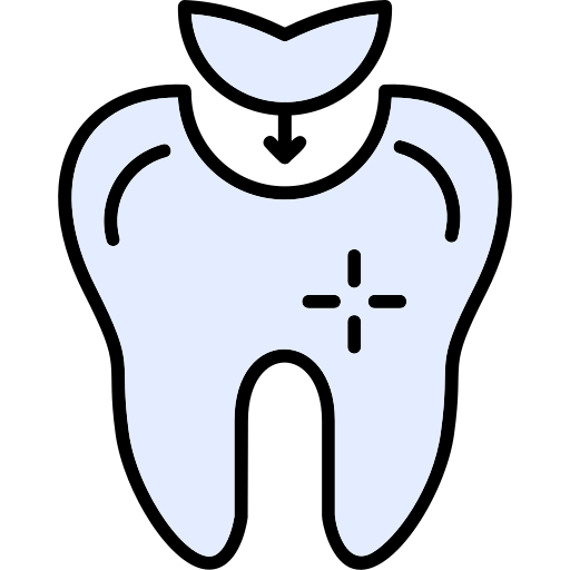 Tooth filling Generic Outline Color icon