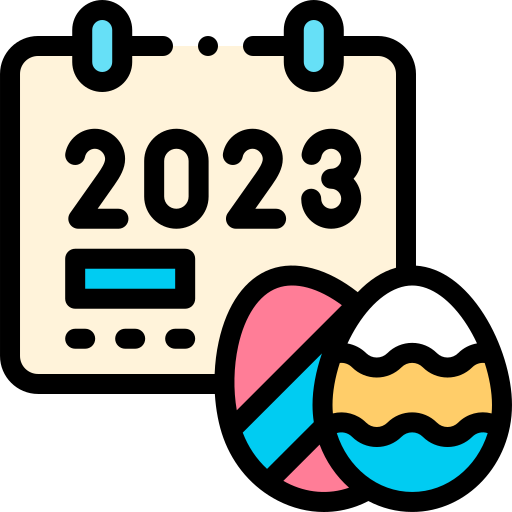 Easter Detailed Rounded Lineal color icon