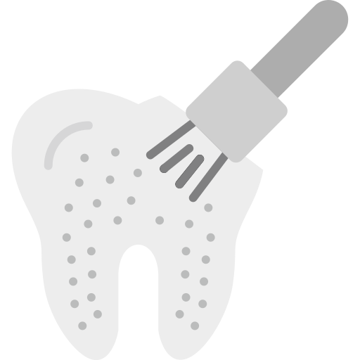limpeza de dente Generic Grey Ícone