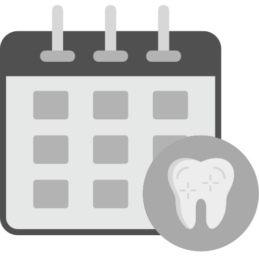 Calendario dental Generic Grey icono