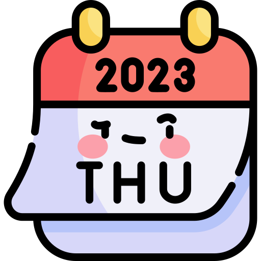 Calendar Kawaii Lineal color icon