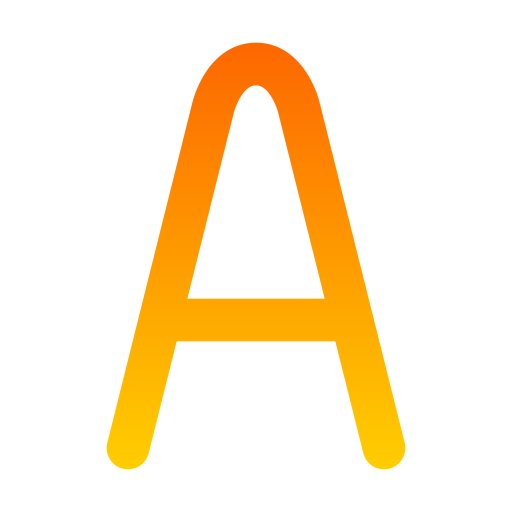 buchstabe a Generic Gradient icon