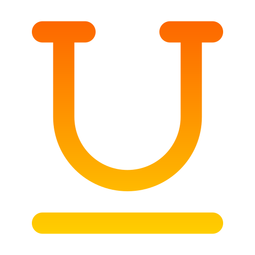 Underline Generic Gradient icon