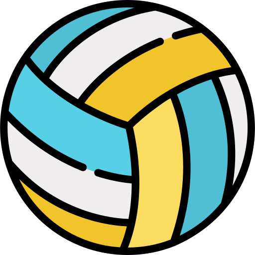 volley-ball Kawaii Lineal color Icône