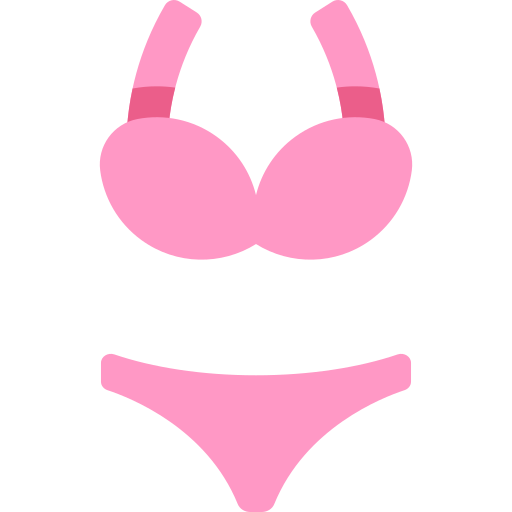 bikini Kawaii Flat icona