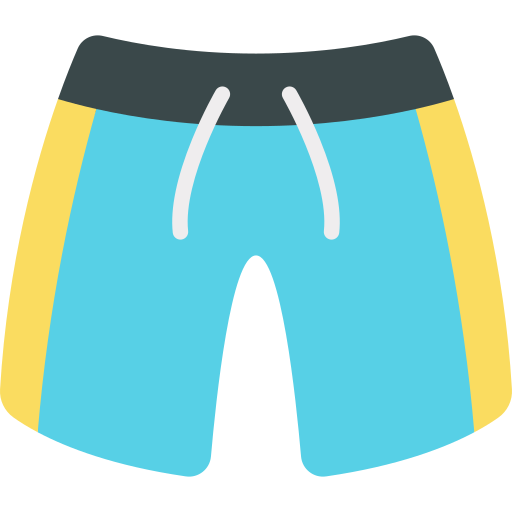 pantalones cortos Kawaii Flat icono