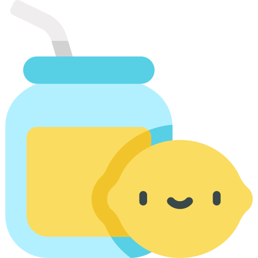 limonada Kawaii Flat icono