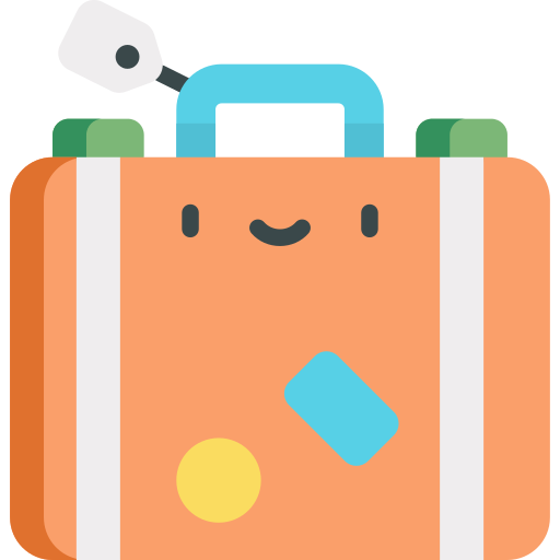 Luggage Kawaii Flat icon