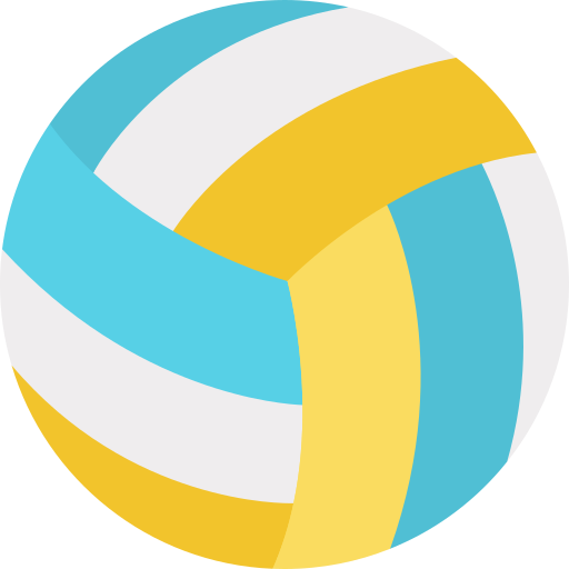 volleybal Kawaii Flat icoon
