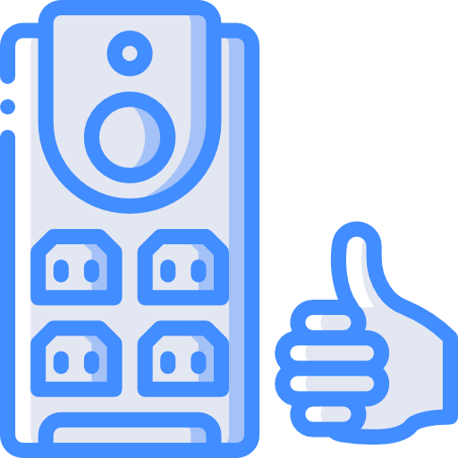 Plug Basic Miscellany Blue icon