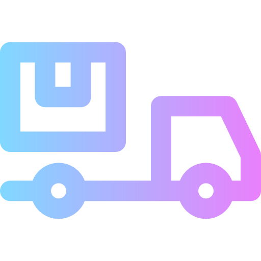 Delivery truck Super Basic Rounded Gradient icon