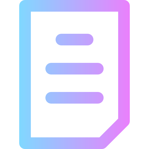 File Super Basic Rounded Gradient icon