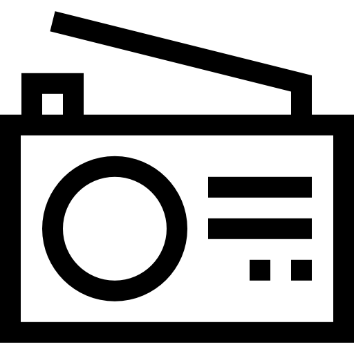 radio Basic Straight Lineal icono
